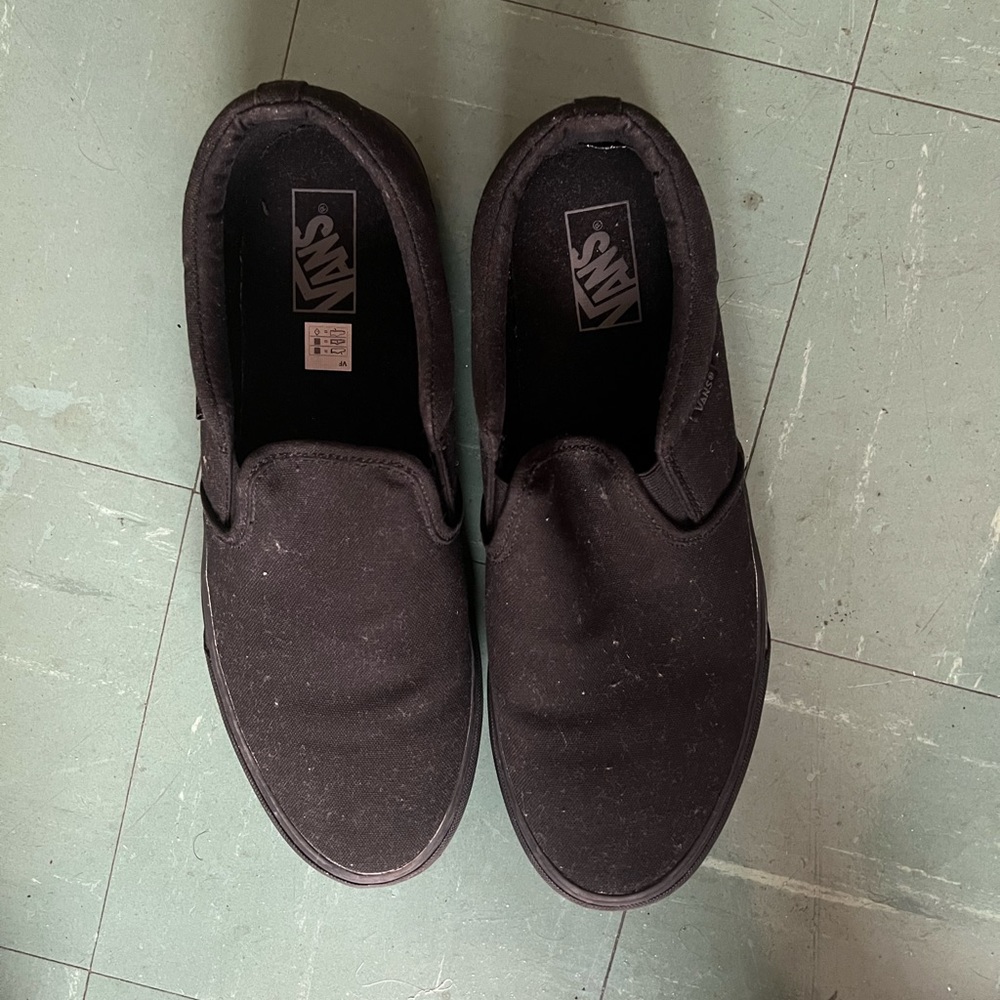 Black slip on vans